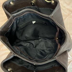 Brown Leather Tote Bag